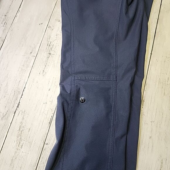 Lululemon Athletica Commuter Travel Chino Zipper Pants Pockets Indigo Womens Sz4 - Picture 12 of 16